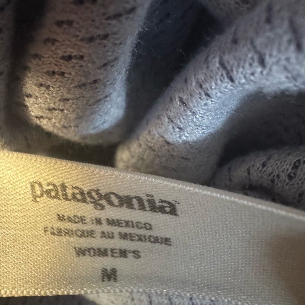 Patagonia Apilene Long Sleeve Shirt Medium Purple White - Picture 4 of 5